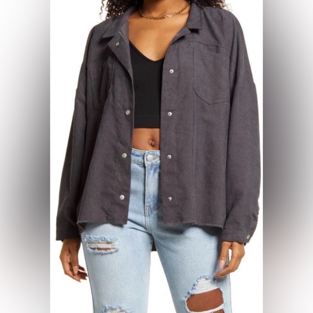 Abound Corduroy Top with Snaps